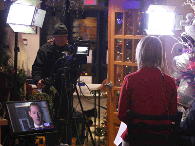 LiveShot broadcast with WDAZ at Santa's Village