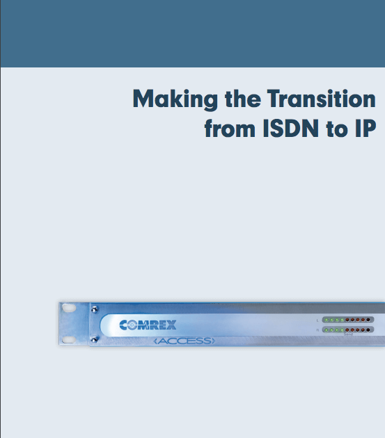 Cover of Comrex eBook on ISDN to IP