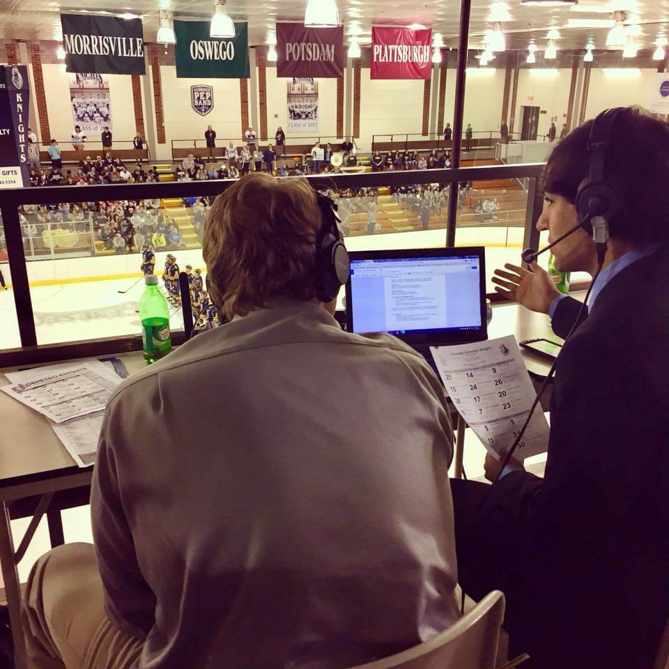 WGSU live hockey play-by-play of SUNY Geneseo Ice Knights