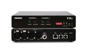 Comrex VH2 two-line Voice-over-IP hybrid front and rear panel