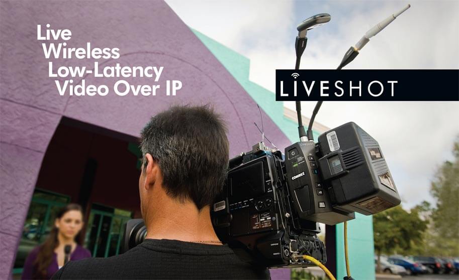 LiveShot portable IP video codec with bonded cellular modems