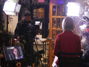 LiveShot broadcast with WDAZ at Santa's Village