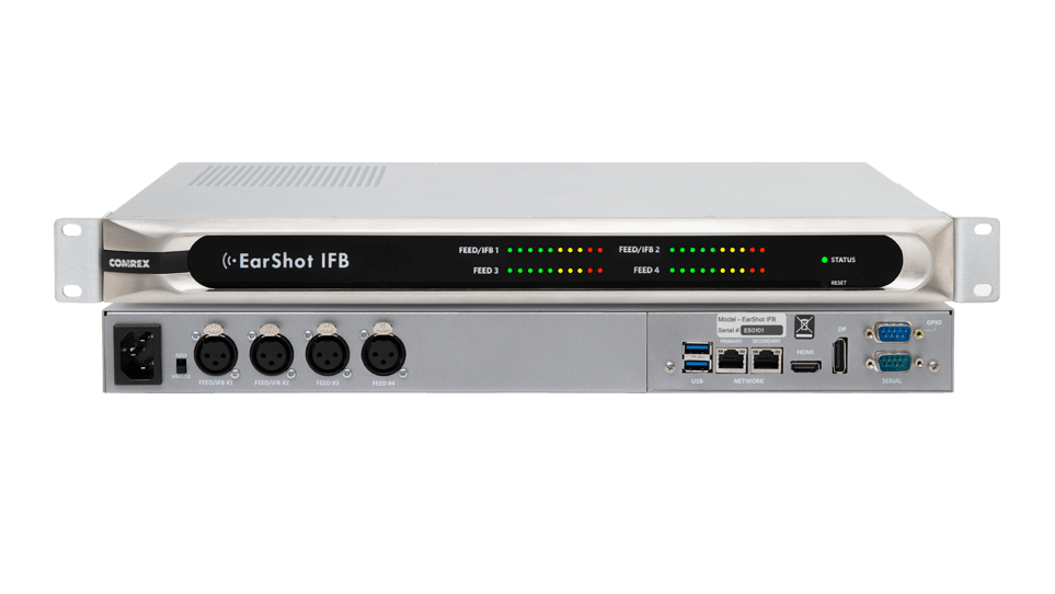 Comrex EarShot IFB front and rear panel