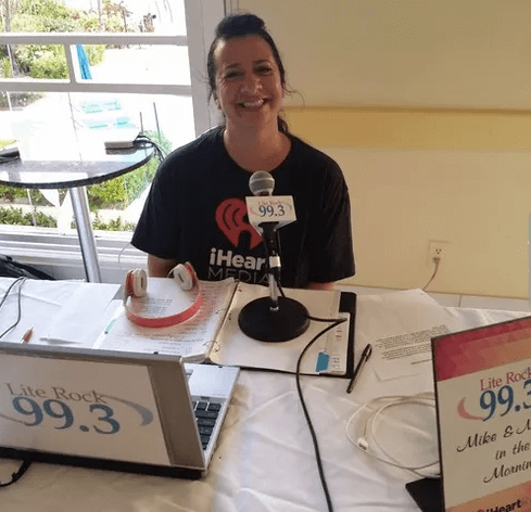 iheartmedia announcer presents for Lite 99.3 FM from the Bahamas with Comrex ACCESS