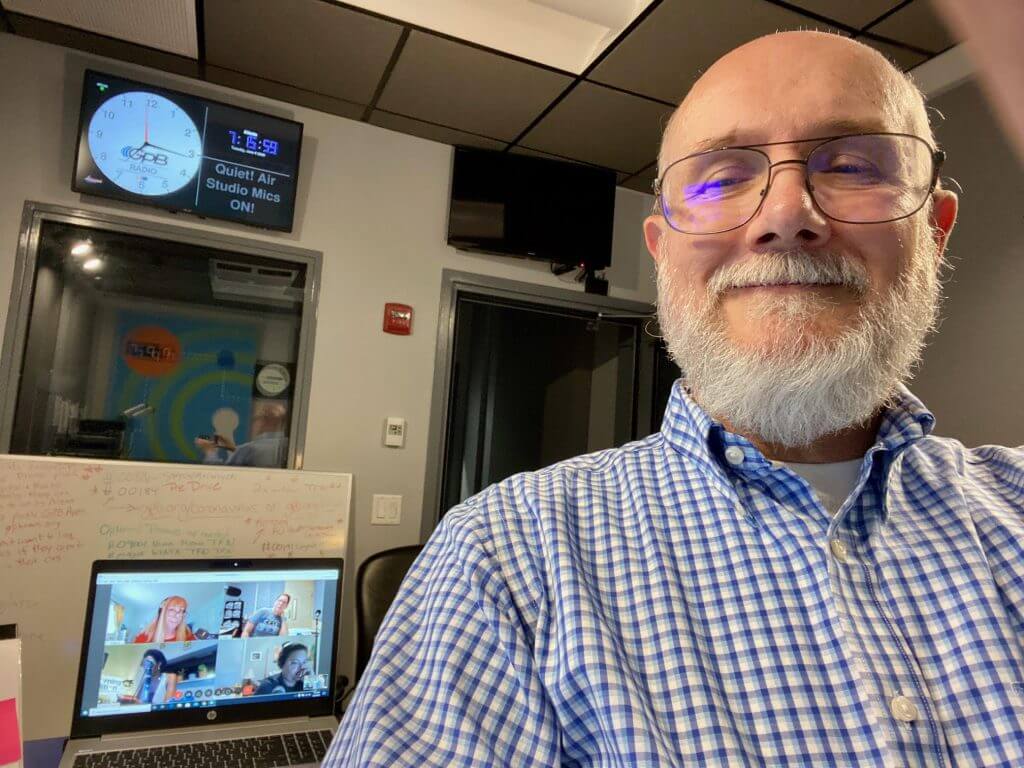 Tom Barclay, running the board for GPB's Spring Fund Drive in June